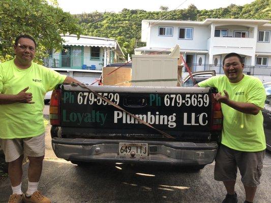 Lionel and Kenton from Loyalty Plumbing