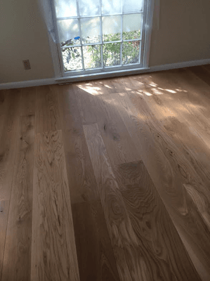 Bedroom - new white oak floors