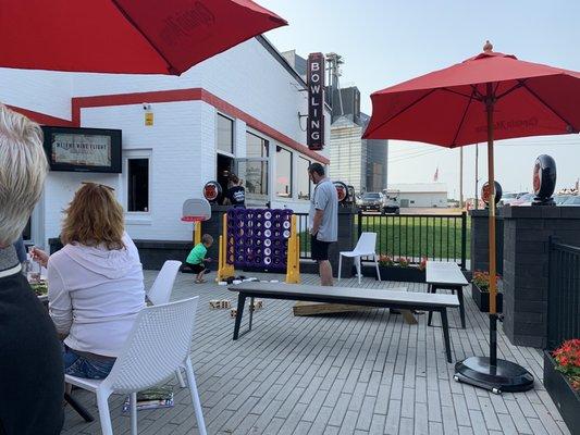 Game corner on the patio