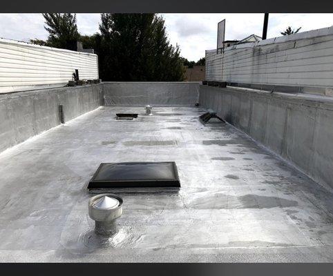 Flat roof completion