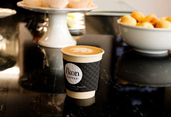 High quality espresso drinks, paired with pastries made in house.