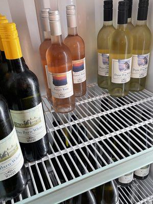 Chilled wines.