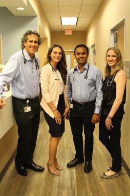 Dr. David Wallis, Dr. Natalie Zelta, Dr. Sunil Hebbar and Dr. Nicole Lee