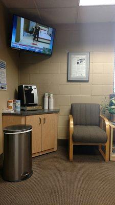 Waiting room amenities