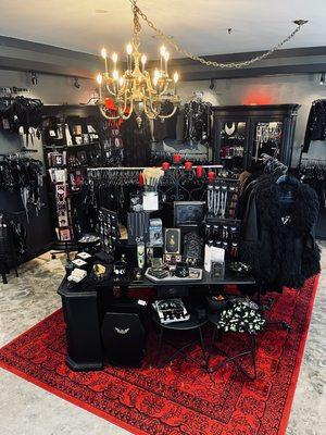 La Loupe Noir sells dark and goth apparel and gifts in a boutique setting