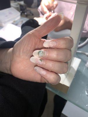 Fungus under my nails after getting them done!!!