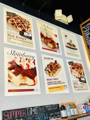 Specialty Waffles Menu