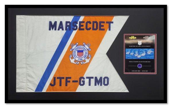 Coast Guard Flag on display at GTMO
Guantanamo Bay