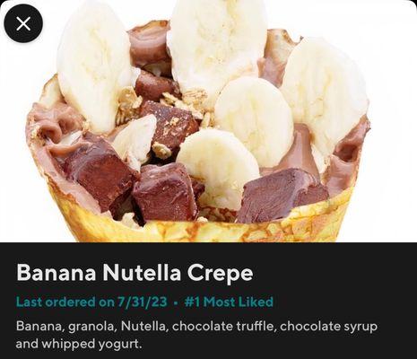 Banana Nutella Crepe