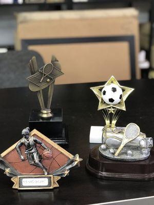 Wide variety of sports trophies available