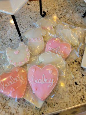 Baby shower cookies