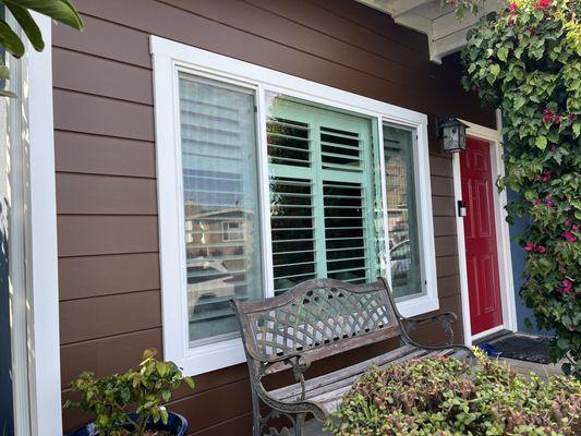 New siding and window trim