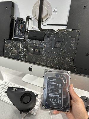 Upgraded hard drive for iMac Retina  27-inch 2017