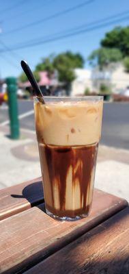 Iced Mocha Coffee. Perfect, on this hot day.