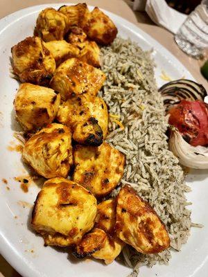 Boneless Chicken Kabob Entree