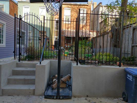 My new fence and garden gate.