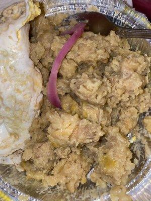 Hardest mangu Ever! This made my stomach turn this is what they deliver to there customers!