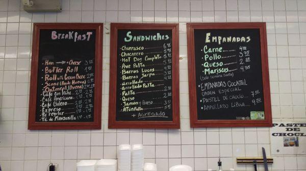 Los Andes Bakery * Menu Boards