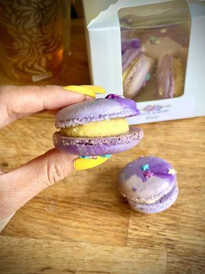 Egg custard tart macaron (from Women's history month special popup)