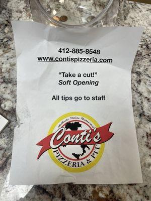 A promotion from two weeks ago where Conti's Pizzeria gave away more than 600 slices of pizza (plain or pepperoni).