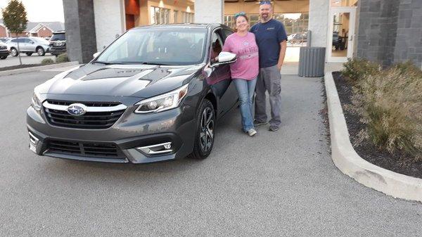 Say hi to the Gregory's. Happy owners of the first 2020 Legacy Touring XT sold in Lafayette! Congratulations!