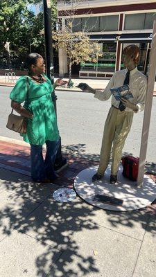 Art installation on George Street "In Between Classes"