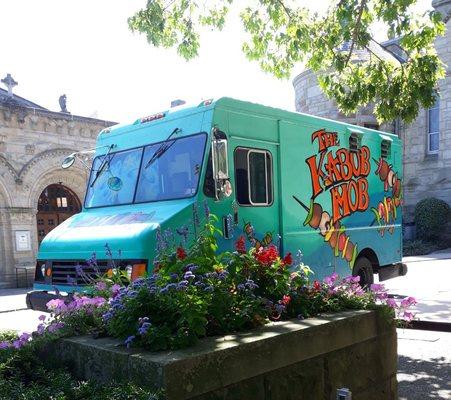 The Kabob Mob Food Truck serving authentic Mediterranean Food.