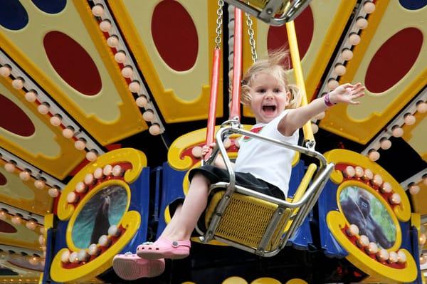 Como Town Swing family ride at Como Town Amusement Park  in Saint Paul, MN.