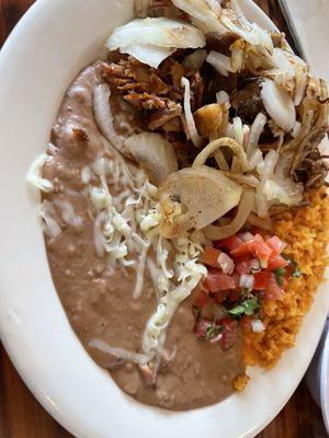 Lunch Carnitas Plate. Yum