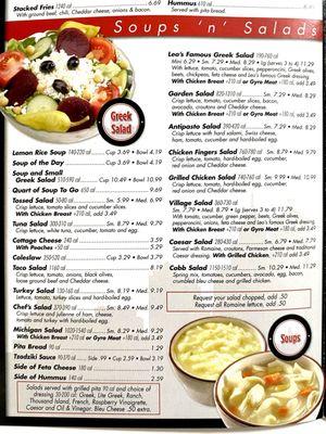 Menu ~ Soups & Salads