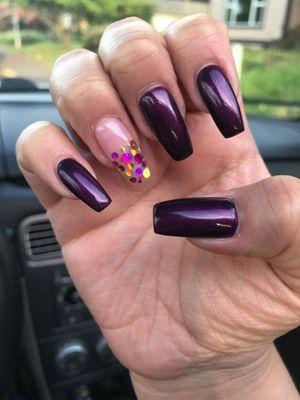 Dawn once again killing the nail game! She's always bringing new ideas and techniques. I love going to her!!