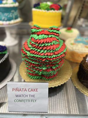 Piñata cake at the bakery 12/23/23