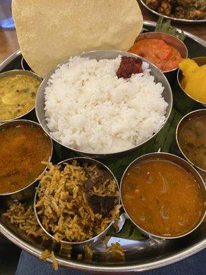 Bombay non-veg thali