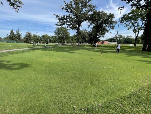 Real grass putting green. 9/2/2022.