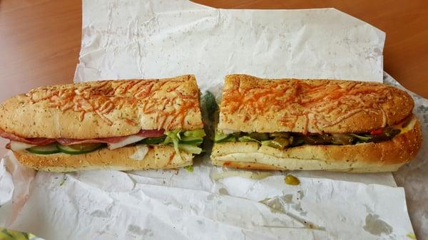 Finally a subway that can make a sandwich and not skimp on the ingredients