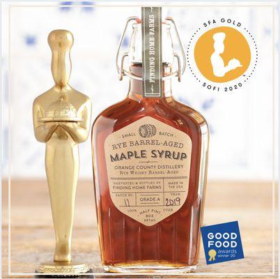 Award-Winning Rye Barrel-Aged Maple Syrup