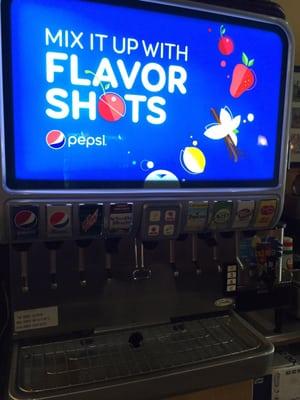 Love the flavor shot machine and this is the first time I've seen it for Pepsi