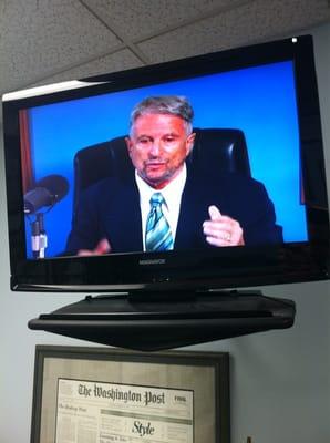 Dr. Nerenberg on TV in the waiting room