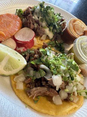 Pork carnitas Taco! So flavorful!