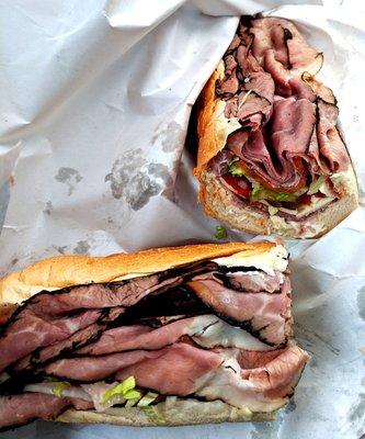 Brookhaven Market -- roast beef hoagie