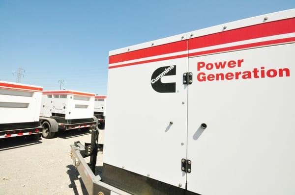 Our fleet of rental generators