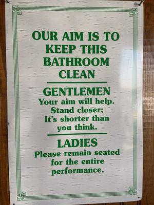 Bathroom Sign