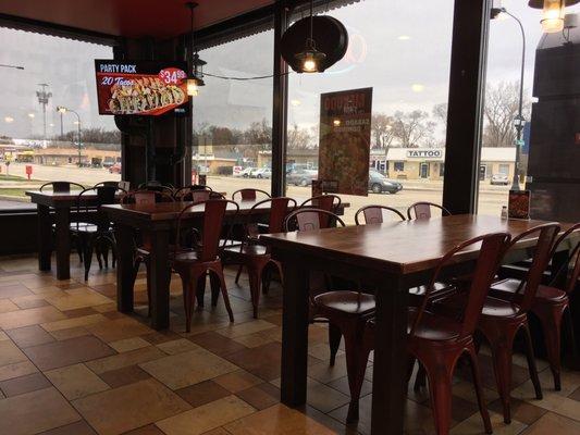 The inside of the restaurant