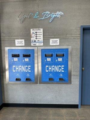 Change machine