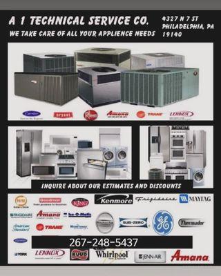 Information about the equipment we service and repair.