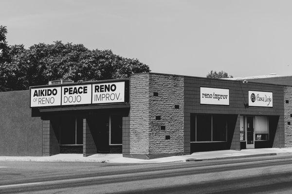 Reno Improv is located at the corner of Wells Ave. and Willow St. in Reno.