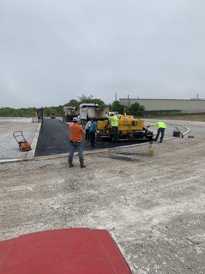 Asphalt Parking Lot Paving by Texas Blacktop Service.