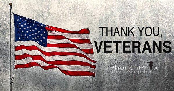 Thank you for your service Veterans!  To show our thanks, veterans and active military service members will receive 10% off this weekend