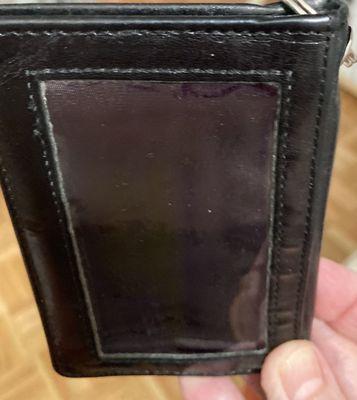 Metro Transit purchase many years ago. Leather card holder. The quality goods last. 11/17/23