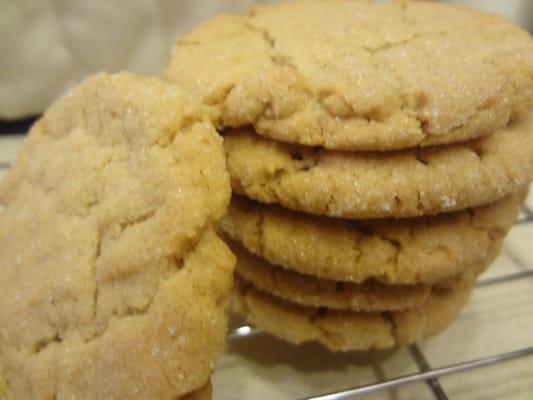 Peanut butter cookies....we can make these dairy and egg free too!